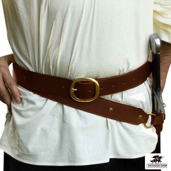 Brown Medieval Double Wrap Belt | Buy Medieval Clothing from our UK Shop