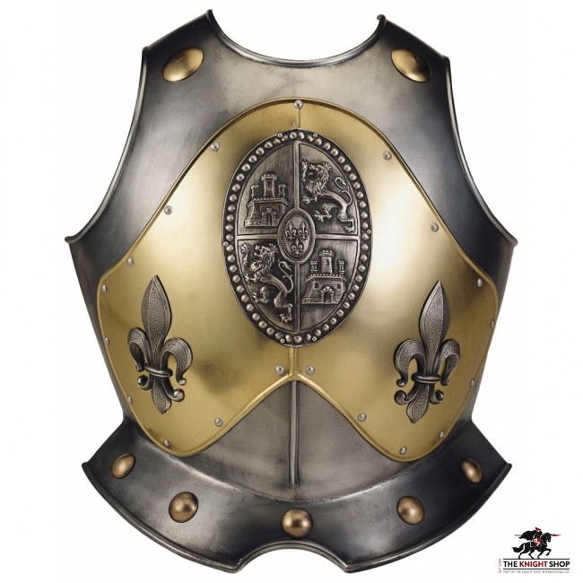 Brass Decorated Breastplate  Buy Medieval Armour for Sale in our
