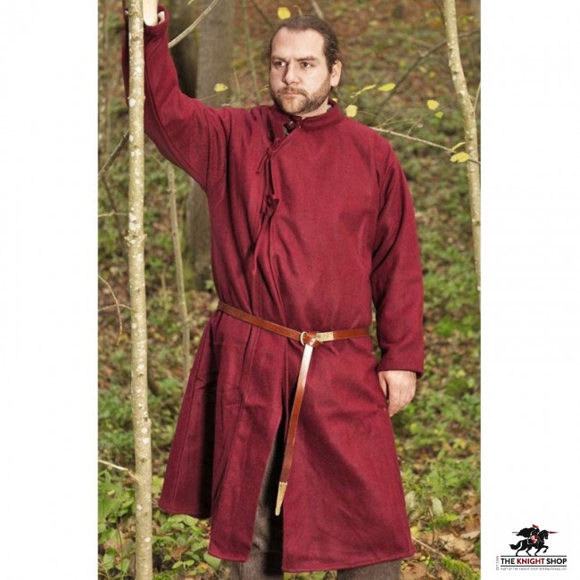 Early Medieval Coat Maroon | Buy Medieval Clothing Replicas from our UK ...