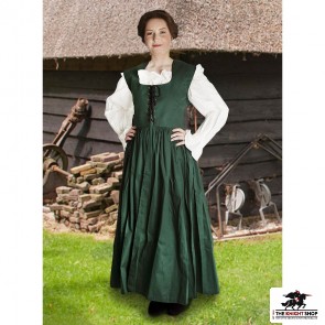 Country Maid Skirt with Bodice - Emerald