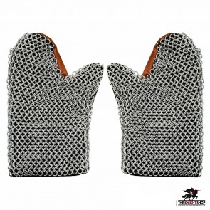 Medieval Chainmail Mittens - Butted