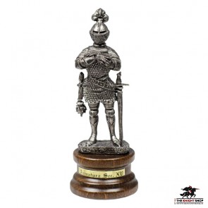 Mini Pewter Knight with Sword and Mace