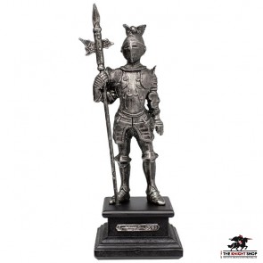 Miniature Pewter Knight with Halberd