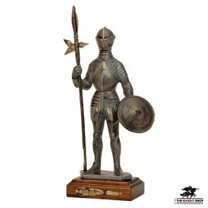 15th Century Pewter Knight with Halberd