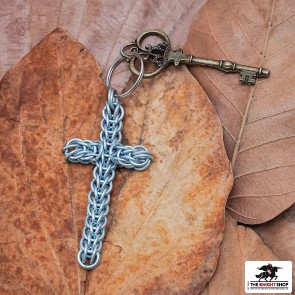 Chainmail Cross Keyring