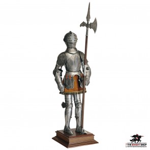 Miniature Spanish Suit of Armour with Halberd