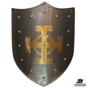 Brass Celtic Cross Shield