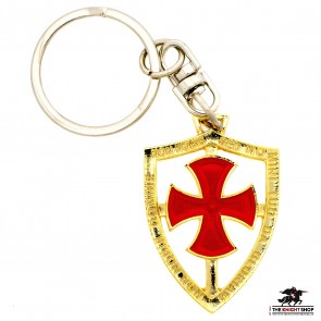 Templar Shield Keyring