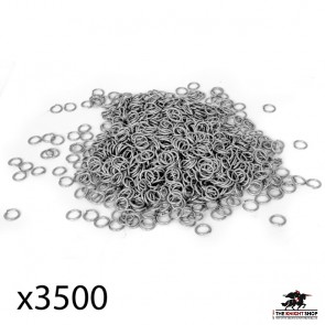 Chainmail Rings - 9.5mm Butted Steel (approx. 3500 pcs)