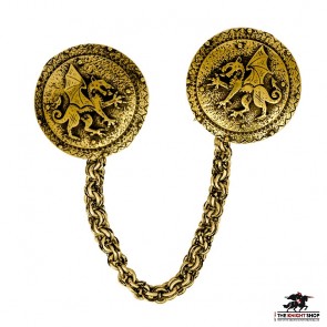 Order of the Dragon Cloak Clasp - Antique Brass