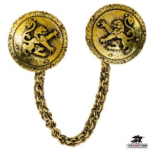Order of the Lion Cloak Clasp - Antique Brass