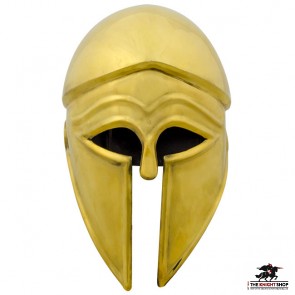 Greek Corinthian Helmet - Brass