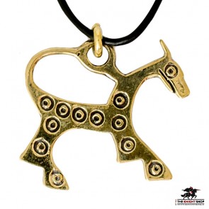 Bronze Novgorod Horse Pendant