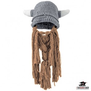 Knitted Viking Helmet Hat & Beard – Child Size