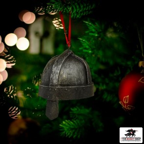 Viking Spangenhelm Christmas Bauble