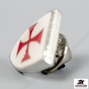 Knights Templar Shield Pin Badge - Enamelled
