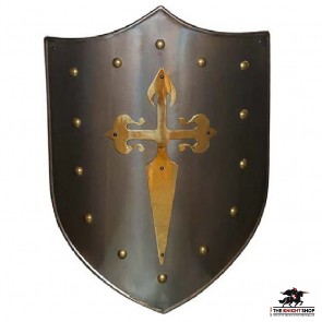 Brass St. James Cross Shield