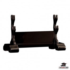 Double Sword Display Stand - Black Lacquer