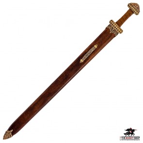 Peterson Type D Bronze Hilt Viking Sword - Leather Grip