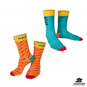 SPES Short Socks (Orange & Blue)