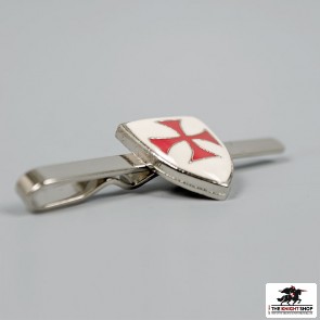 Knights Templar Shield Tie Bar - Enamelled