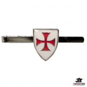 Knights Templar Shield Tie Bar - Enamelled