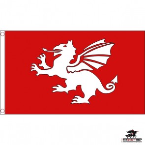 English White Dragon Flag