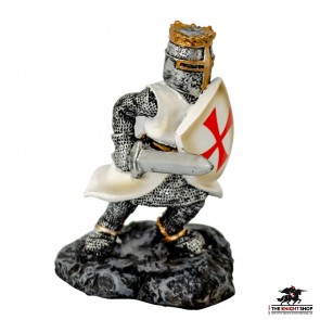 Templar Knight with Sword Figurine - 9cm