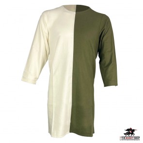 Medieval Banqueting Tunic Green/White