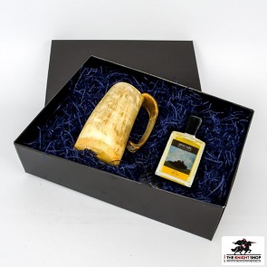 Horn Mug and Mead Gift Set